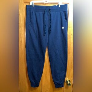 True Religion Buddha Men’s Joggers Large Navy Blue